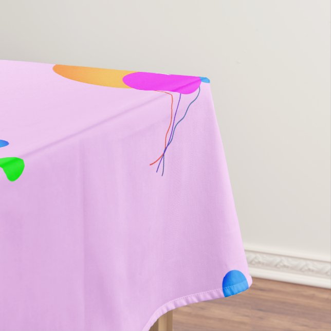 Nappe Ballons de couleurs vives sur PINK (In Situ)