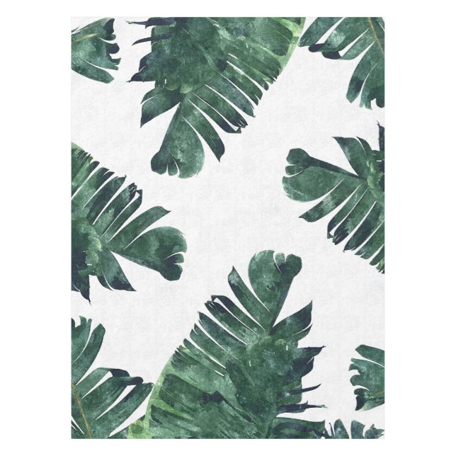 Nappe Banane Feuille aquarelle Palm botanique tropical (Devant)