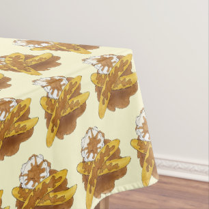 Nappe Bananes Foster Retro Diner Party Dessert Nourritur