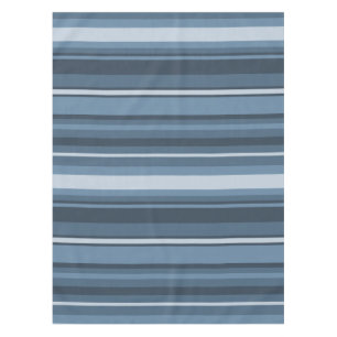 Nappe Bandes bleu gris