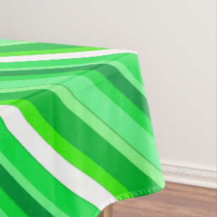 Nappe Bandes de bonbons en couches - vert émeraude et bl