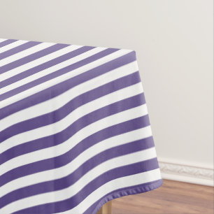 Nappe Bandes de bonbons ultra violettes et blanches