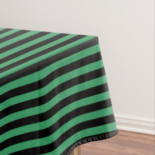 Nappe Bandes de bonbons vert et noir