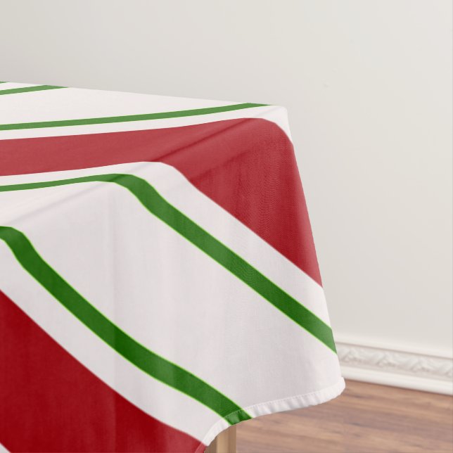 Nappe Bandes de Sucre de canne rouge et vert (In Situ)