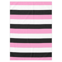 Bandes noires, blanches et roses