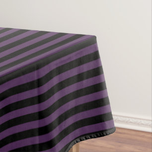 Nappe Bandes noires et violettes