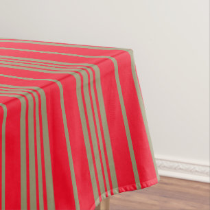 Nappe Bandes rouge et or