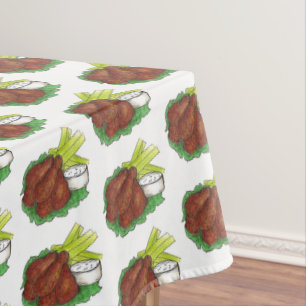 Nappe Barbecue épicé Buffalo Poulet Ailes Bar Alimentati