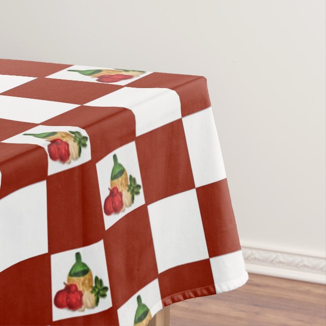 Nappe Bases de motif italien de damier de cuisine (In Situ)