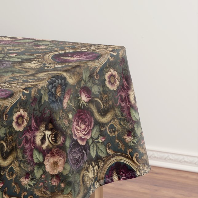 Nappe Batailles et fleurs baroques - Motif moyen gothiqu (In Situ)