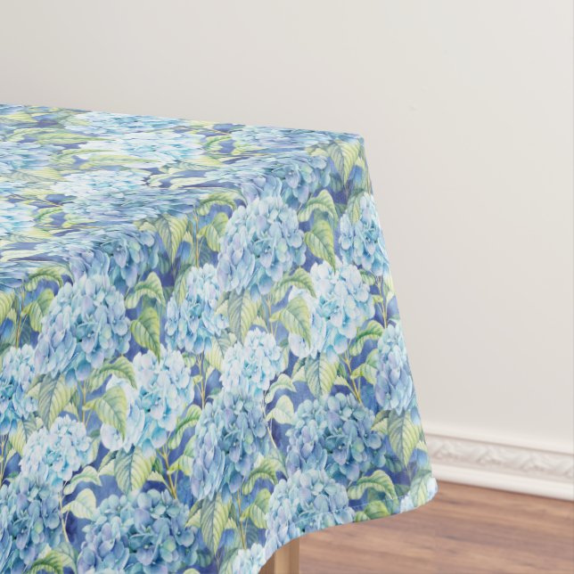 Nappe Beau motif de fleur bleu d'hortensia (In Situ)