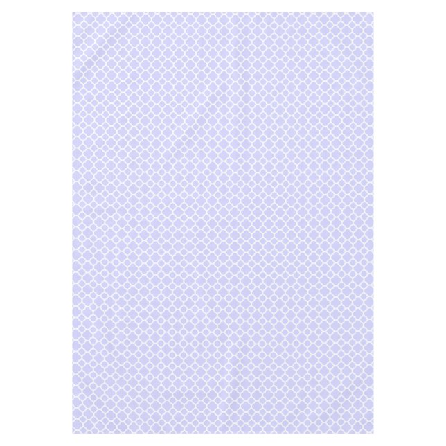 Nappe Beau Périwinkle Quatrefoil Motif Spring (Devant)