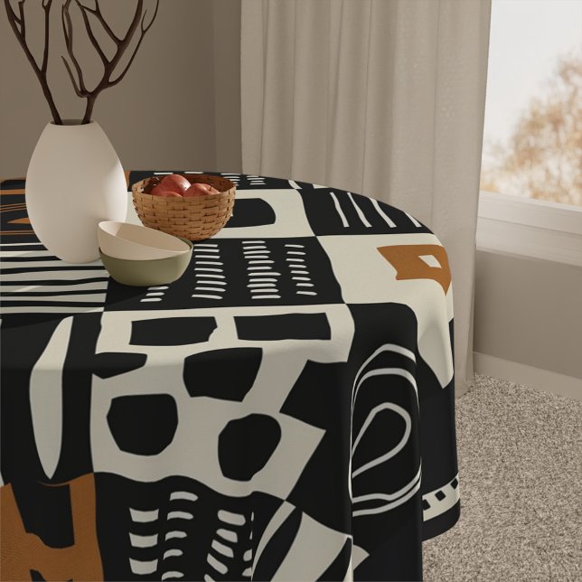 Nappe Beau stylish Africain en tissu de table de boue (Beautiful Stylish African Mud Cloth Table Cloth)