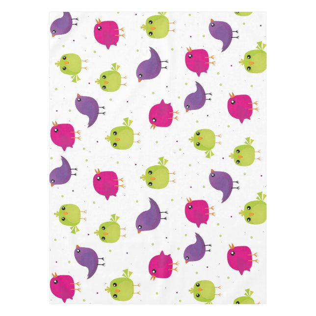 Nappe Beaux oiseaux colorés (Devant)