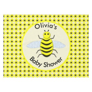 Nappe Bébé jaune mignon abeille Baby shower neutre
