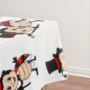 Nappe Bébé mignon avec chapeau et dessin animé de cravat
