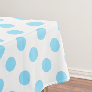 Nappe Bébé pois bleu et blanc