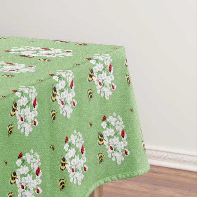 Nappe BEES et LadyBugs - Art de LeahG Sauvez les abeille (In Situ)