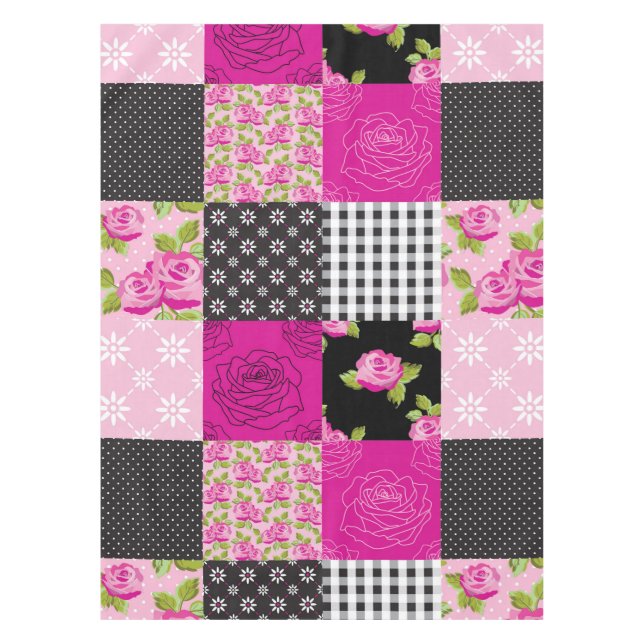 Nappe Bel édredon de patchwork de pays (Devant)