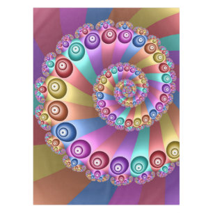 Nappe Belles couleurs arc-en-ciel Art fractal Abstrait