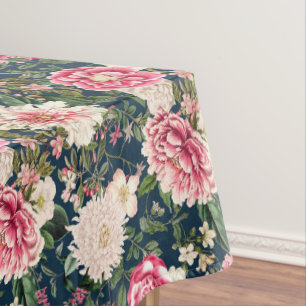 Nappe Belles pivoines roses florales