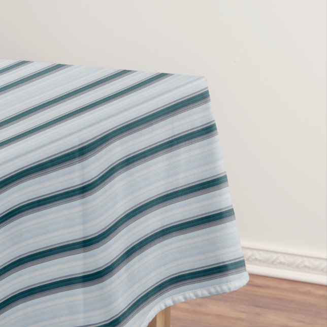 Nappe Belles rayures gris bleu (In Situ)