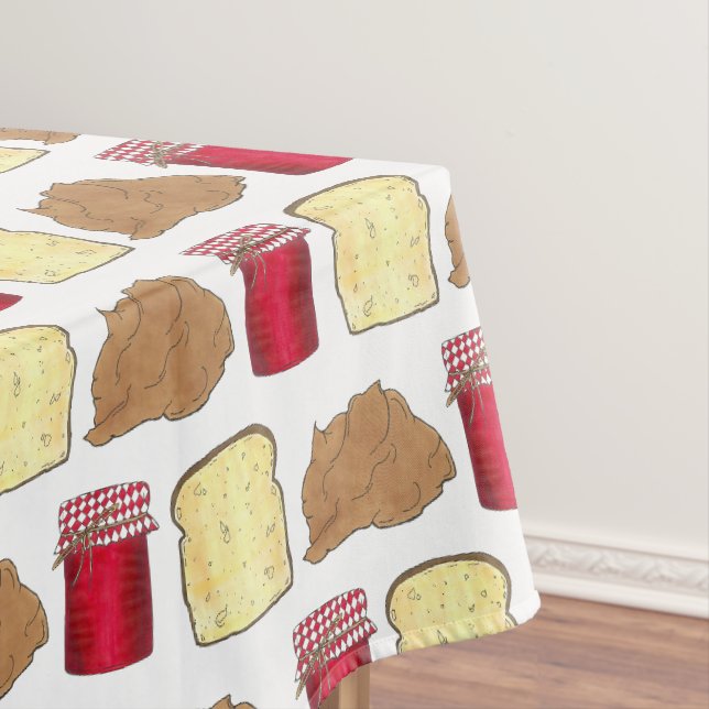 Nappe Beurre d'arachide Jelly Sandwich Pain Midi Nourrit (In Situ)