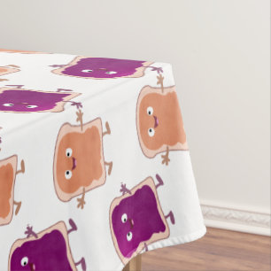 Nappe Beurre d'arachide mignonne et caricature sandwich