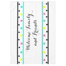 Bienvenue Amis Points Turquoise