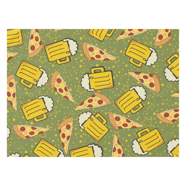 Nappe Bière et Motif de pizza (Devant (Horizontal))