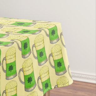 Nappe Bière verte Shamrock irlandaise St. Patrick's Day
