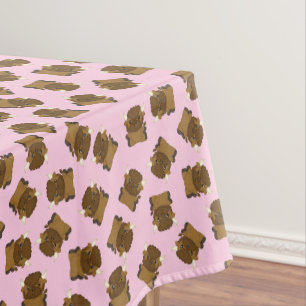 Nappe Bison Buffalo fête d'anniversaire rose