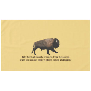 Nappe Bison galopant - Attention