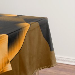 Nappe Bizarre enchevêtrement de rubans brûlés, orange et