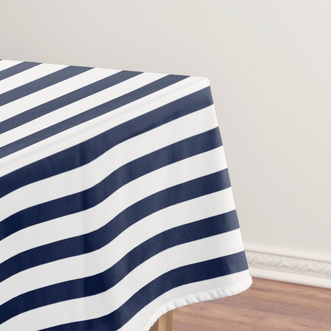 Nappe Bleu blanc de la marine et Ancre rouge (In Situ)