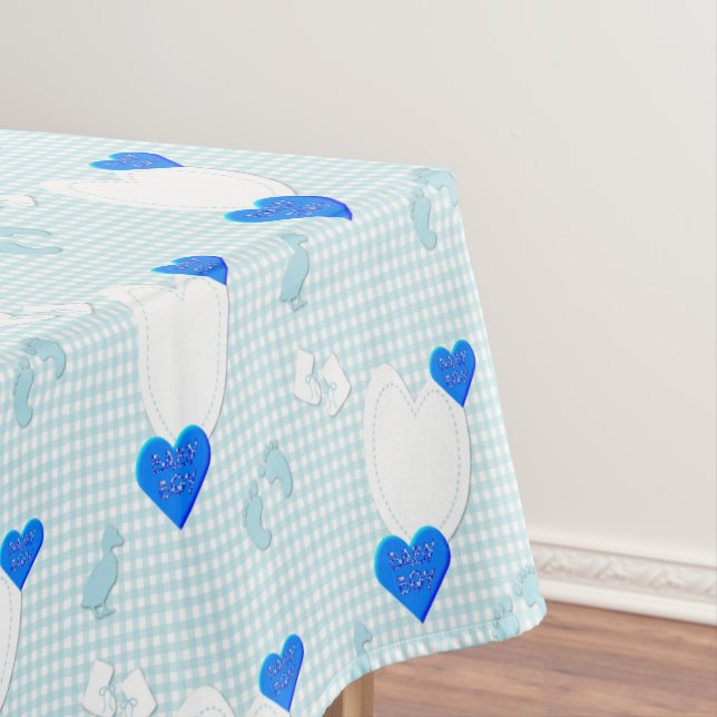 Nappe Bleu Blanc Plaid Baby Boy (In Situ)