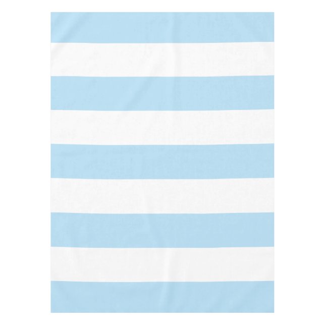 Nappe Bleu, Blancs, Motif rayé (Devant)