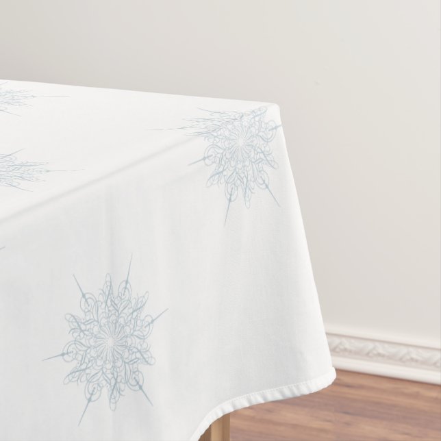 Nappe Bleu de glace Élégant Flocon de neige hiver (In Situ)