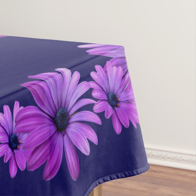 Nappe Bleu Fleurs marguerites Nappe (In Situ)