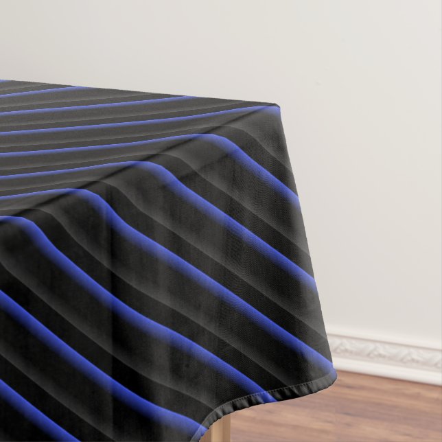 Nappe Bleu foncé et Diagonale noire (In Situ)