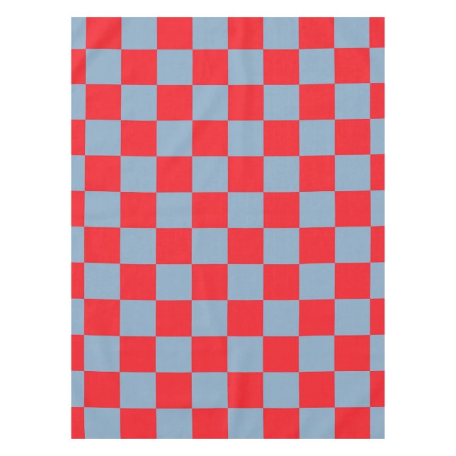 Nappe Bleu rouge À damiers En vichy Motif (Devant)