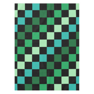 Nappe Bleu vert À damiers En vichy Motif