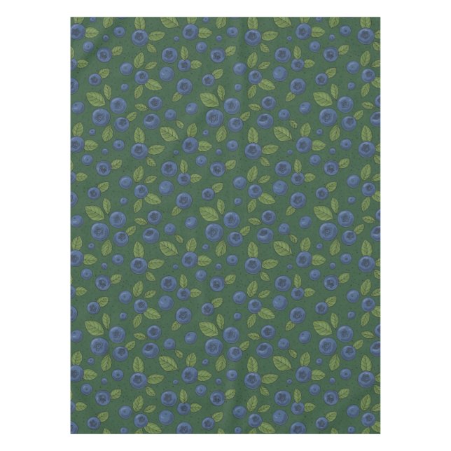 Nappe Bleus sur vert foncé (Devant)