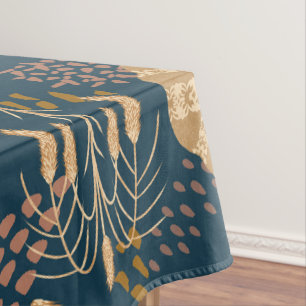 Nappe Bliss de boulangerie : Pain et orge d'art, Turquoi