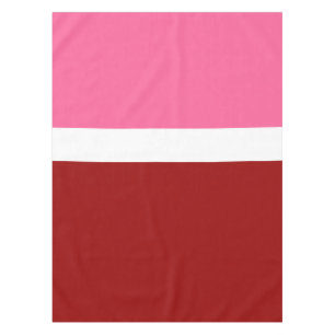 Nappe Bloc de couleur rose blanc bordeaux rouge