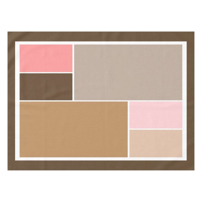 Nappe Blocs de couleurs de coquillage (Devant (Horizontal))