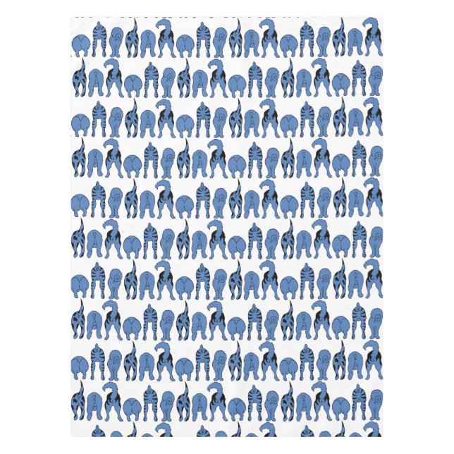 Nappe Blue Dog Butts Pattern (Devant)