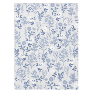 Nappe Blue Flowers Botanical Painting