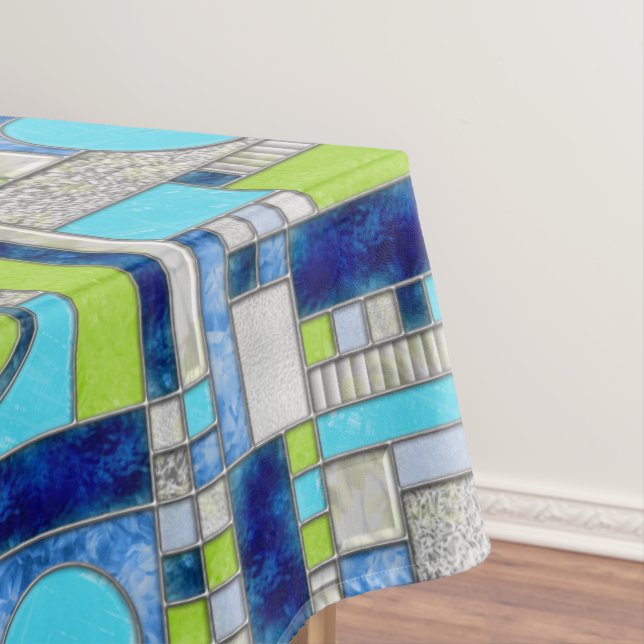 Nappe Blue Green Art Deco (In Situ)