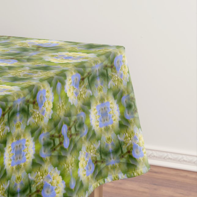 Nappe Blue Hydrangea Fleur Abstraite Nature (In Situ)
